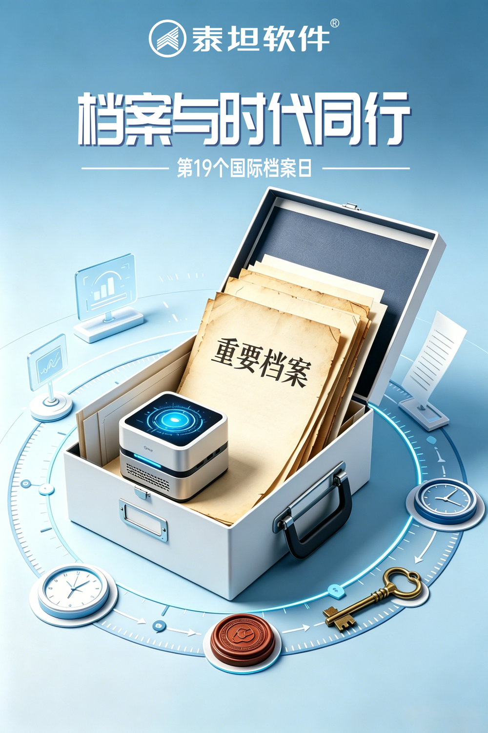 2026年档案日海报设计.png